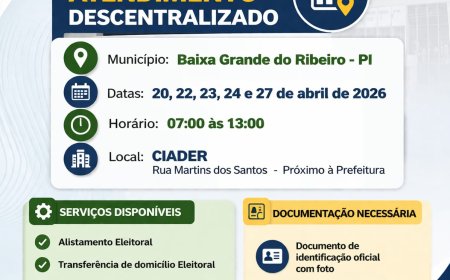 Comunicado de Atendimento Descentralizado